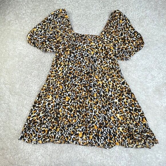 Buddy Love Becca Babydoll Dress Animal Print Allycat NEW - Picture 5 of 13